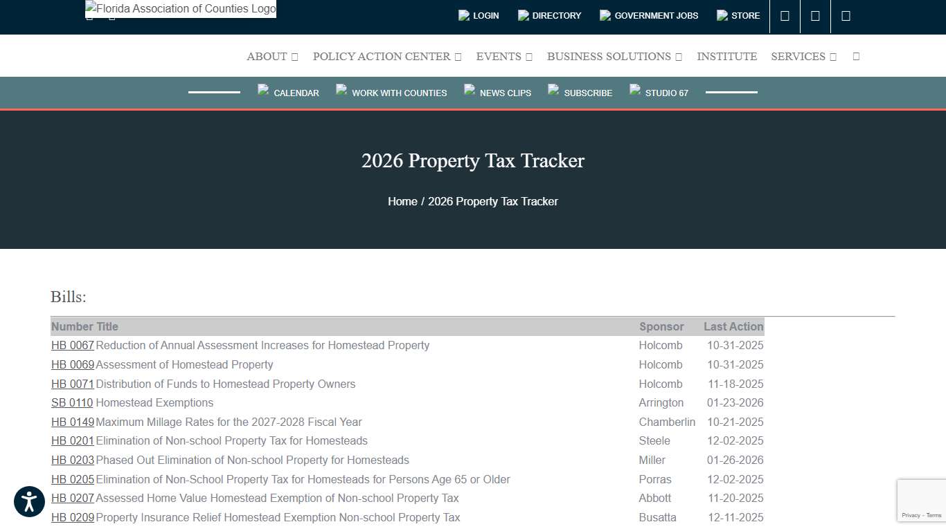 2026 Property Tax Tracker – Florida Association of Counties