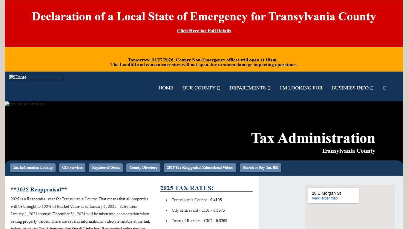 Tax Administration Transylvania County